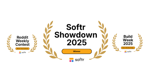 Softr Showdown 2025 Champion badge